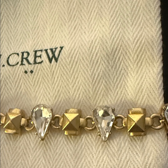 J. Crew Gold and Rhinestone Bracelet - Picture 4 of 4
